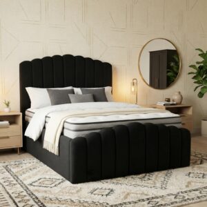 Art Deco Plush Black