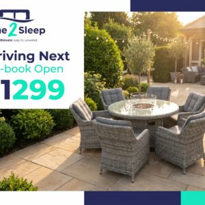 6 Seater & Fire Pit Table Garden set